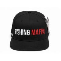 Бейсболка с прямым  козырьком, цвет Черный FishingMafia