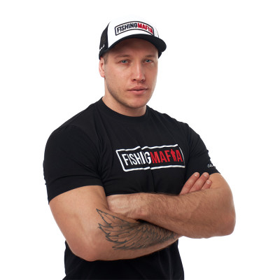 Бейсболка FishingMafia, цвет Черно-Белый